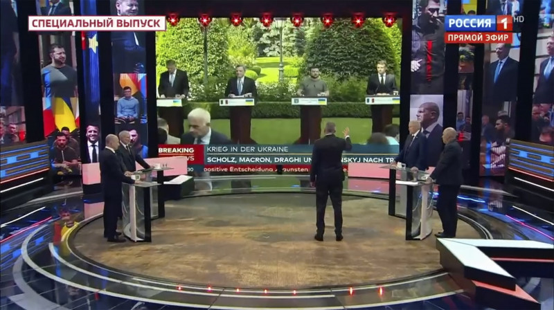 Russian state TV mocks European leaders