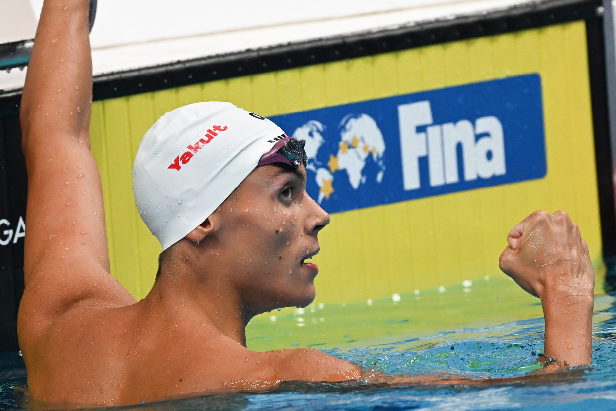 David Popovici s-a calificat în finala de 100 metri liber cu un nou record mondial la juniori