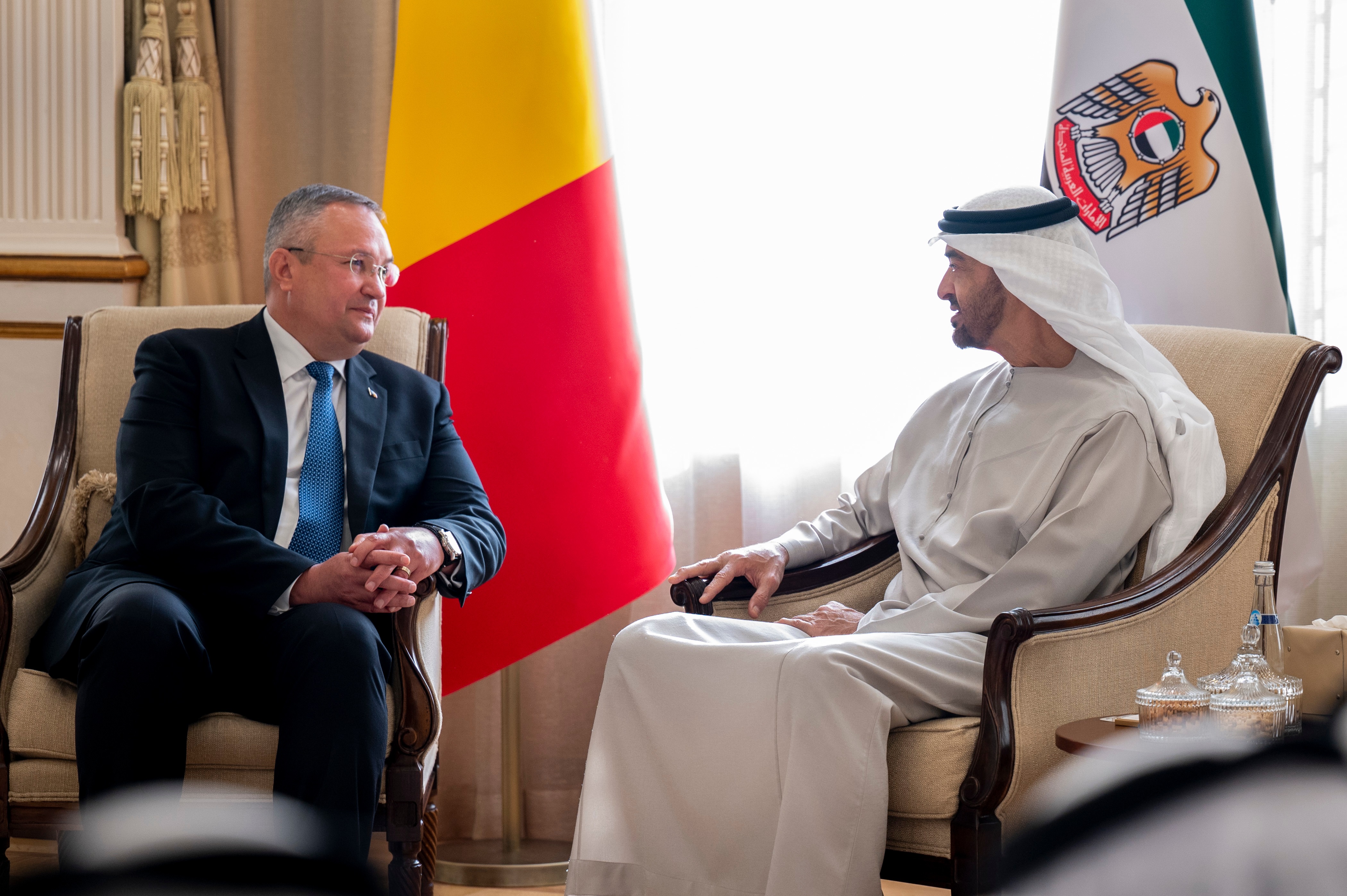 Nicolae Ciucă, vizită în EAU. Premierul a discutat cu președintele Emiratelor despre aprovizionarea cu petrol și gaze