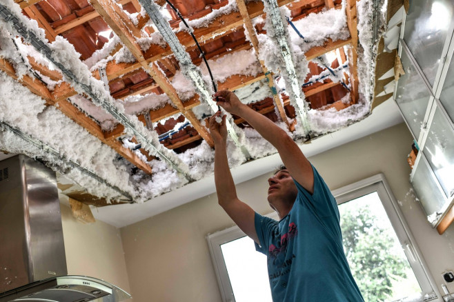 Hail damage in Gironde