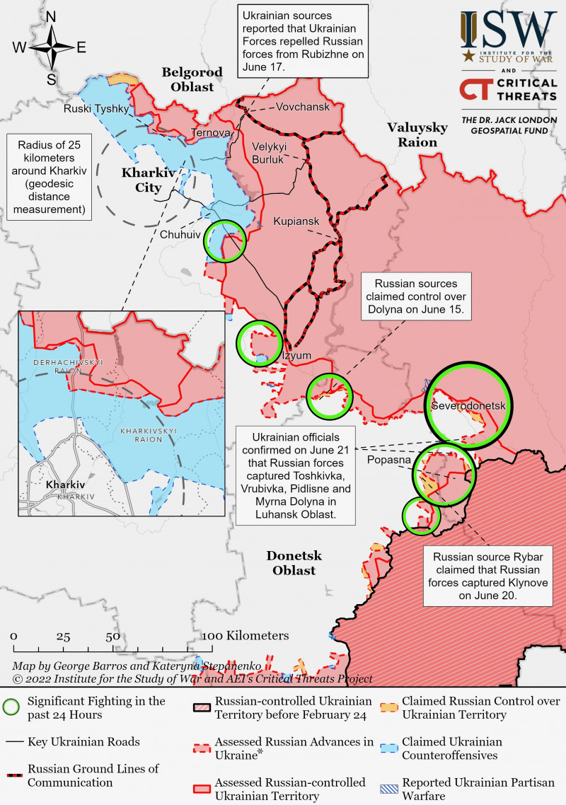 Kharkiv Battle Map Draft June 21,2022