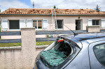 Damage caused by the hailstorm in Gironde