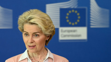 Preşedinta Comisiei Europene, Ursula von der Leyen.