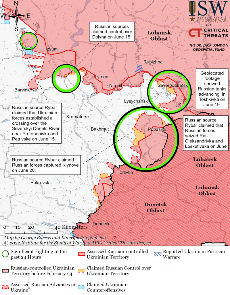 Luhansk Battle Map Draft June 22,2022