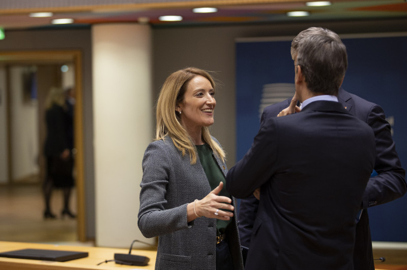 Roberta Metsola President Of The European Parliament At The European Council Summit, Brussels, Belgium - 30 May 2022