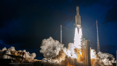 Lansarea rachetei Ariane 5 de la Centrul Spațial din Guyana