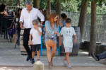 EXCLUSIVE: Shakira is seen taking a hike with her children following the breakup of her relationship with soccer star Gerard Pique