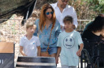 EXCLUSIVE: Shakira is seen taking a hike with her children following the breakup of her relationship with soccer star Gerard Pique