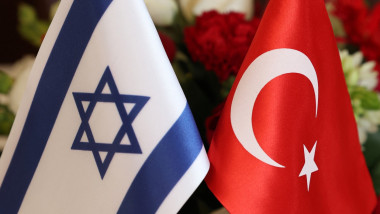 Drapele ale Israelului și Turciei.