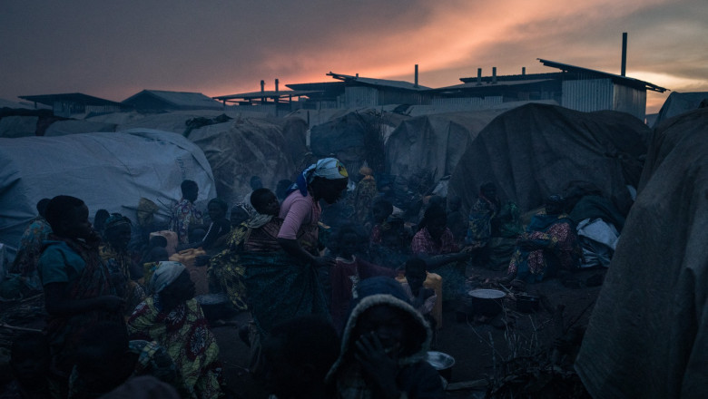 Persoane strămutate de conflictul din Congo