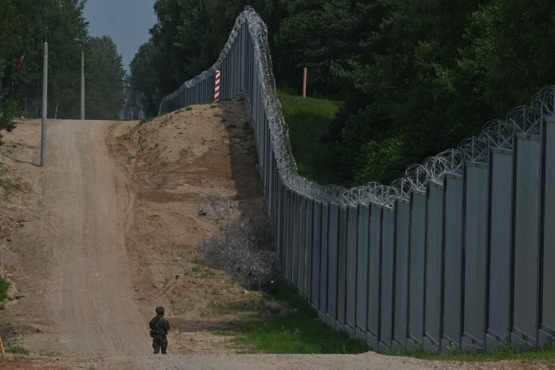 Poland Completes Belarus Border Wall, Kuznica - 30 Jun 2022