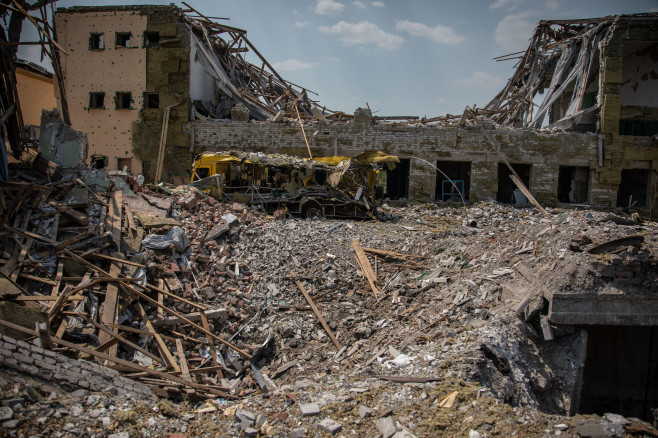 Russian War on Ukraine: Destruction in Sloviansk