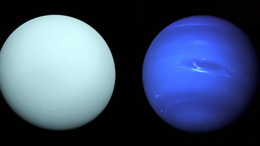 Planetele Uranus și Neptun.