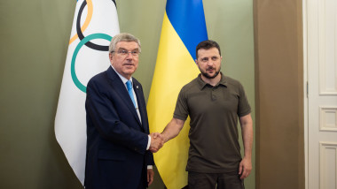 IOC President Thomas Bach visits Kyiv, Ukraine - 03 Jul 2022