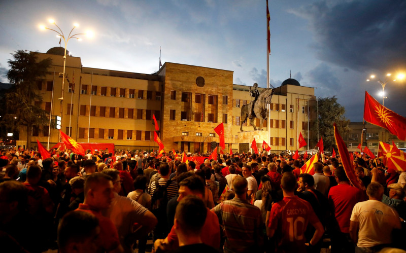 Macedonia de Nord proteste aderare UE