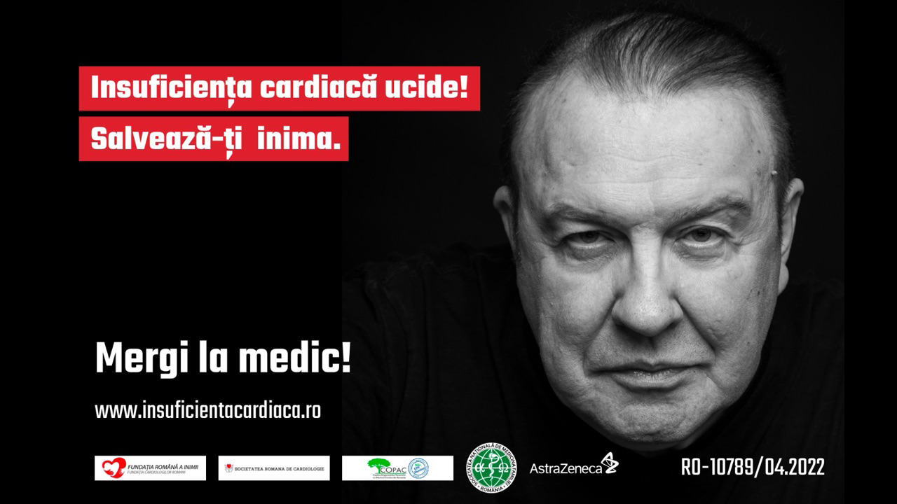 Insuficiența cardiacă ucide! Salvează-ți inima. Mergi la medic!