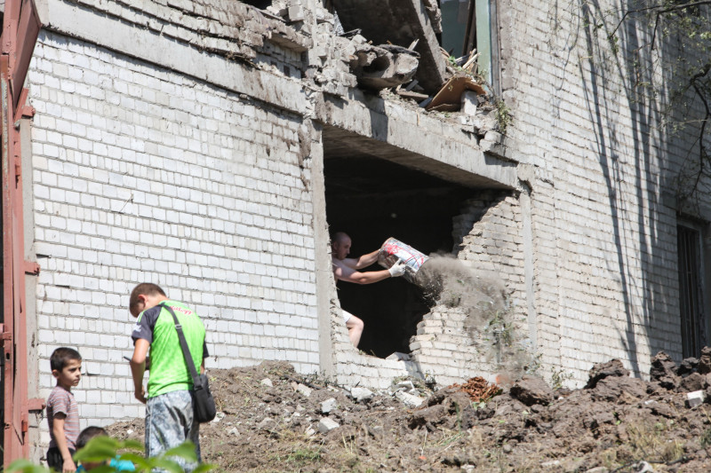 Russian rockets hit Kharkiv schools at night, Ukraine - 05 Jul 2022