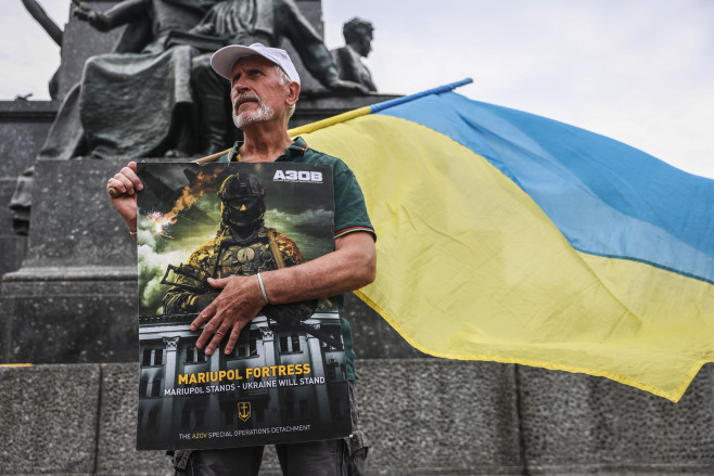 Solidarity With Ukraine Protest, Krakow, Poland - 06 Jul 2022