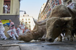 Running of the Bulls 2022 in Pamplona