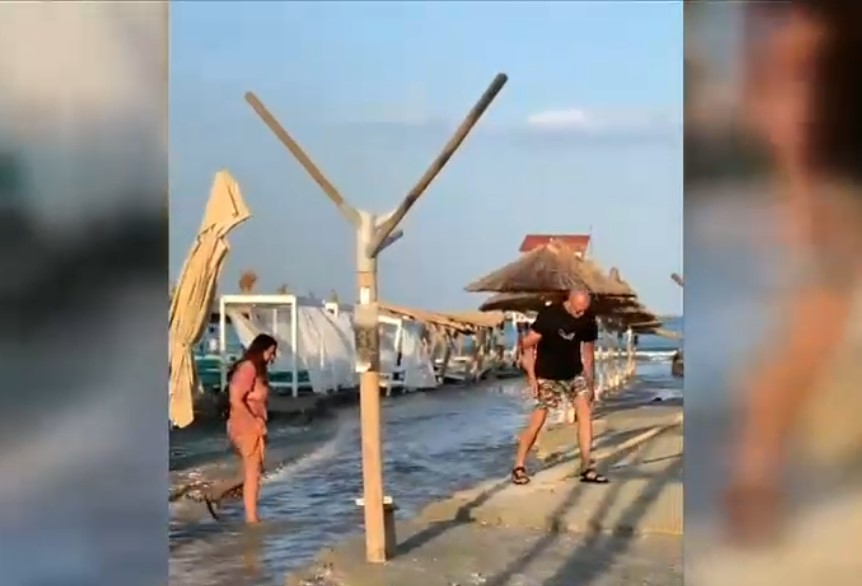 VIDEO. O ploaie torențială de 30 de minute a făcut ravagii în Mamaia Nord