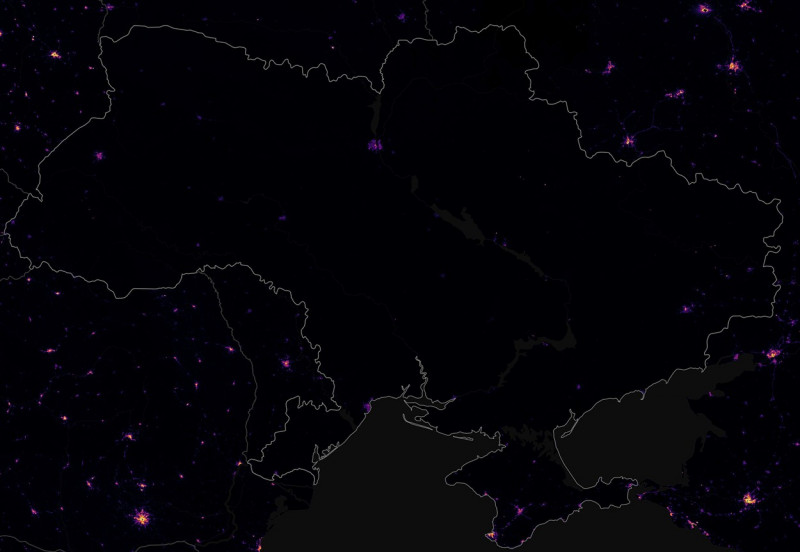 Amazing NASA Satellite Images Show How Russian Invasion Has Dimmed Ukraine Lights