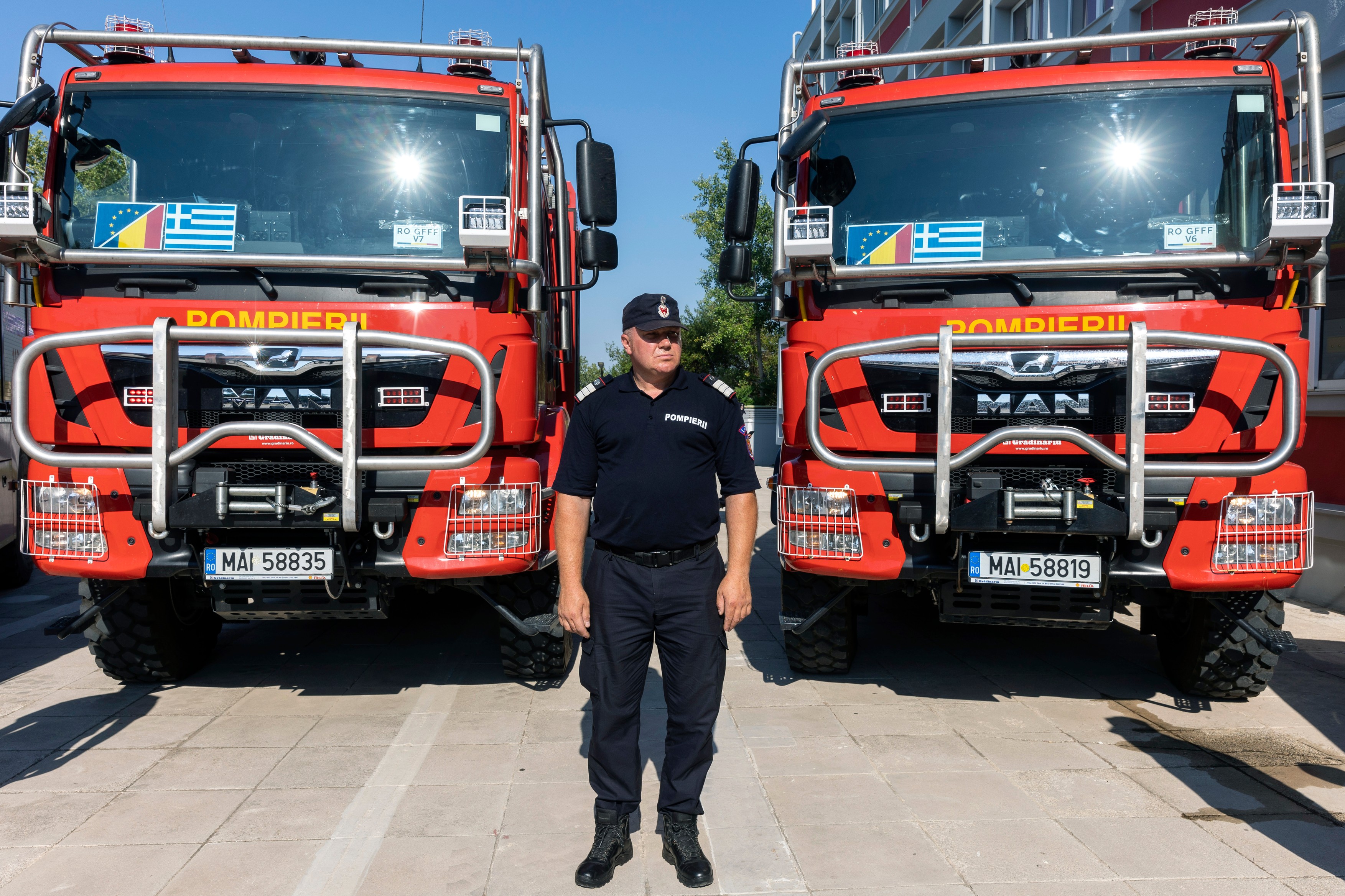 România trimite al doilea contingent de pompieri în Grecia