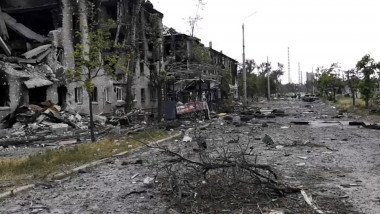 orasul lisiceansk distrus complet de rusi