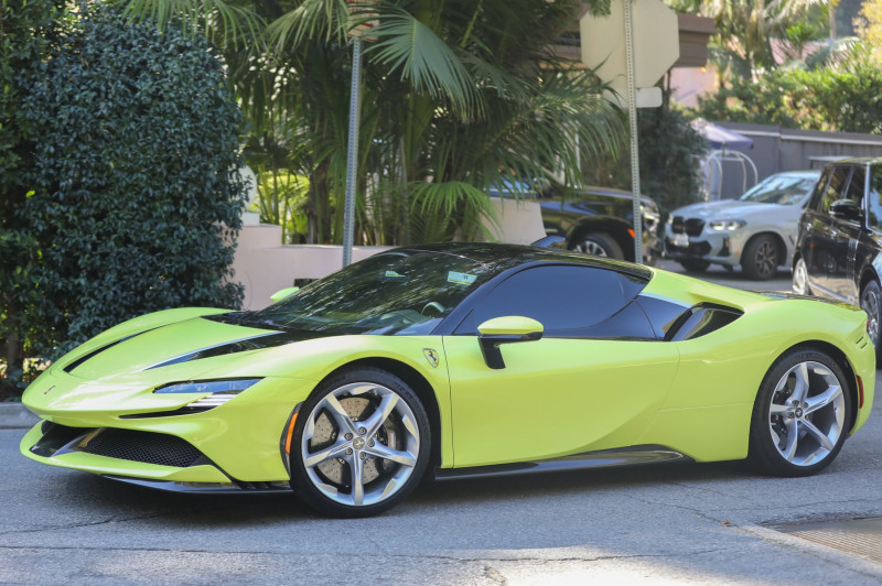 Travis Scott Cruises In $700k Ferrari SF90 Stradale As Fans Reportedly Fake Coachella Petition