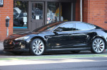 *EXCLUSIVE* *Amber Heard still drives the Tesla Ex-Boyfriend Elon Musk gifted her!