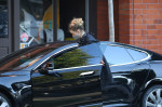 *EXCLUSIVE* *Amber Heard still drives the Tesla Ex-Boyfriend Elon Musk gifted her!