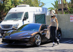 Kendall Jenner shows off her brand new Ferrari