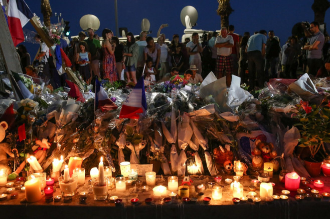 Nice: France Truck Terrorist Attack - Tribute in night