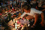 Nice: France Truck Terrorist Attack - Tribute in night