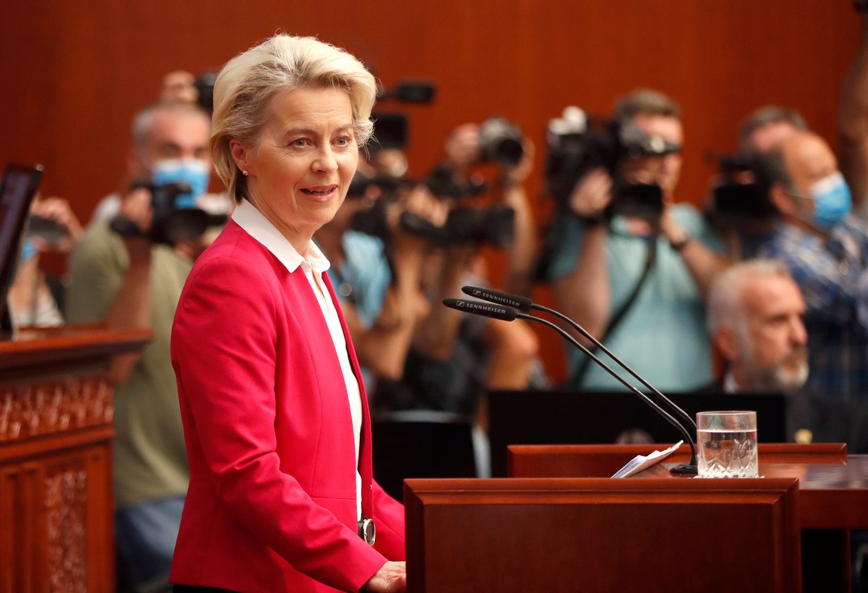 Ursula von der Leyen: Macedonia de Nord trebuie să continue eforturile pentru aderarea la UE, în ciuda disputei cu Bulgaria