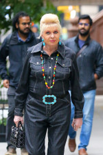 EXCLUSIVE: Ivana Trump wore a denim outfit while out and about in New York City