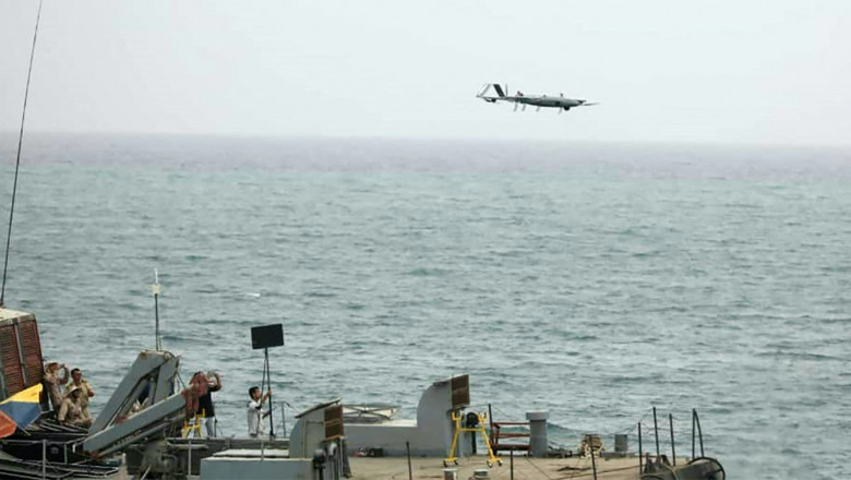 drona iraniana lansata de pe o nava