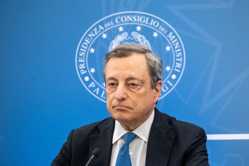 Conferenza stampa del Presidente Draghi con i Ministri Orlando e Giorgetti