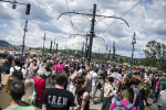 Protest against tax changes in Budapest, Hungary - 12 Jul 2022