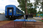 Ukraine Crisis / Train shelter in Irpin