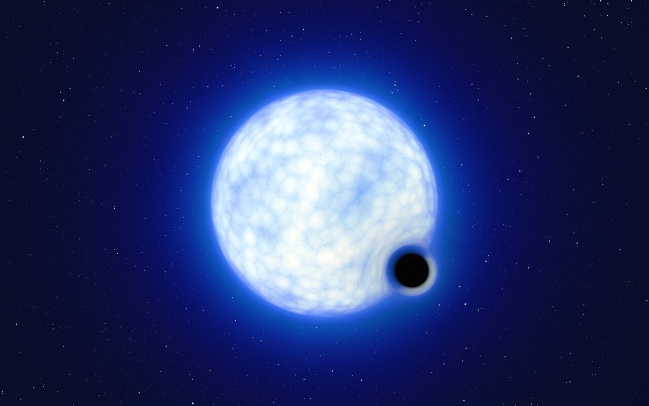 Astronomii au descoperit o gaură neagră în stare latentă, care orbitează în jurul unei stele „vii”