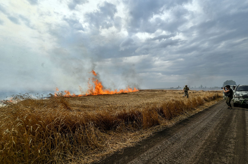 Incendiu grâne Ucraina