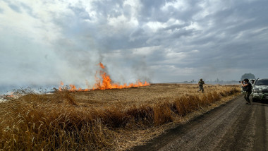 Incendiu de grâne în Ucraina