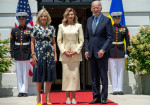 President and First Lady Welcome First Lady of Ukraine to White House, Washington, District of Columbia, USA - 19 Jul 2022