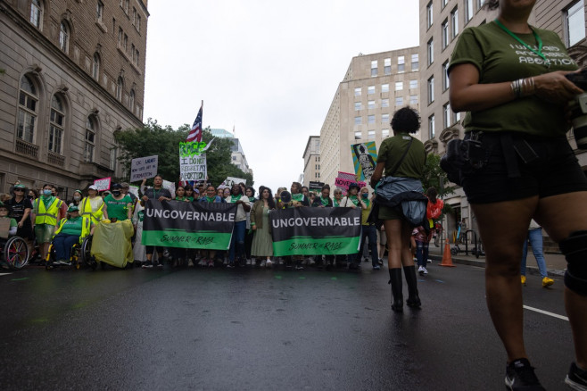 Women's March To White House, Washington, d.c., United States - 09 Jul 2022