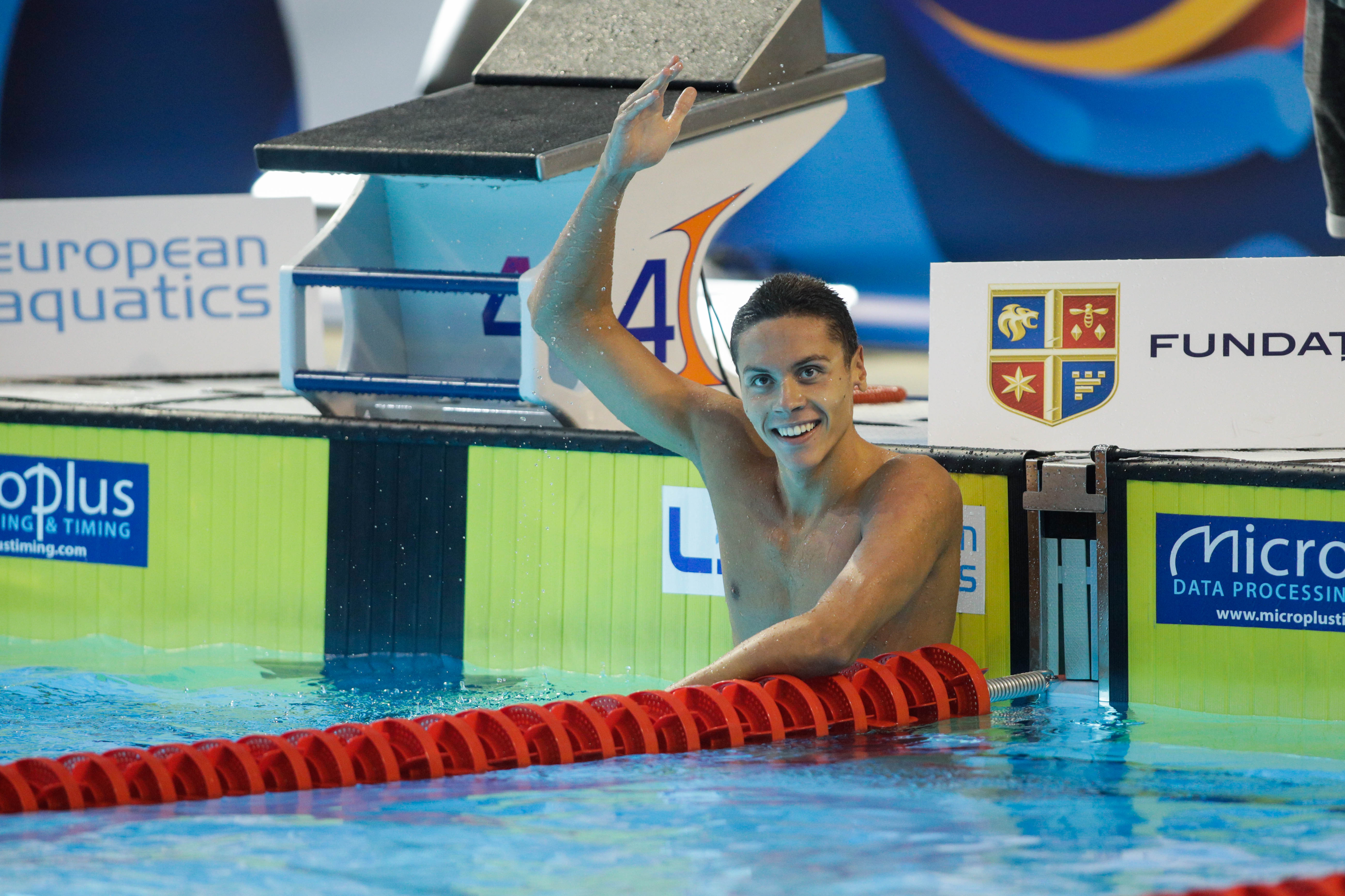 David Popovici obține a patra medalie de aur la Europenele de juniori, la 100 de metri liber