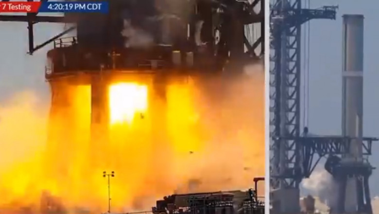 O rachetă SpaceX a explodat la teste
