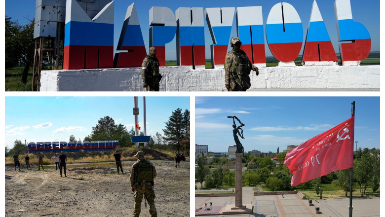 Semnele ocupației rusești a teritoriilor invadate din Ucraina