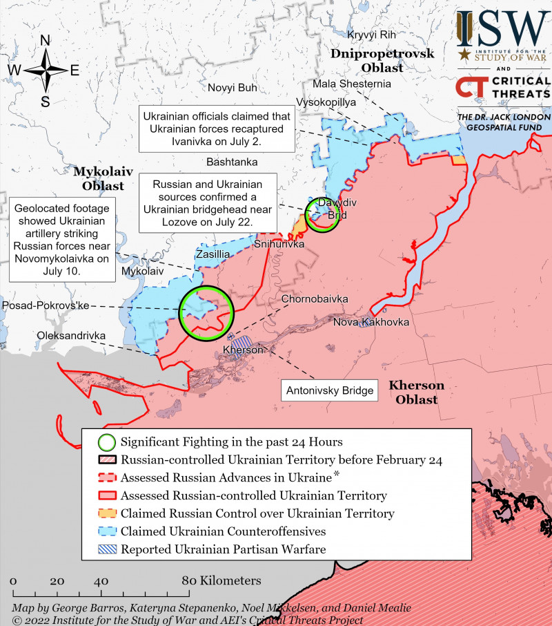 Kherson-Mykolaiv Battle Map Draft July 23,2022