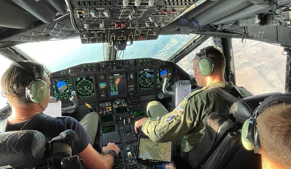 Avioanele pentru stingerea incendiilor trimise de România în Slovenia au avut deja patru misiuni de intervenție