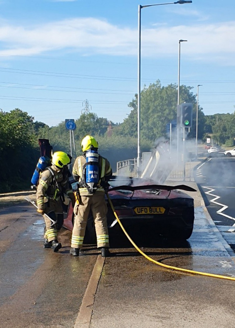 LAMBORGHINI ON FIRE